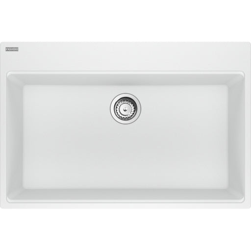 Franke MAG61031-S Maris Topmount Granite Single 36Cab with Strainer Basket