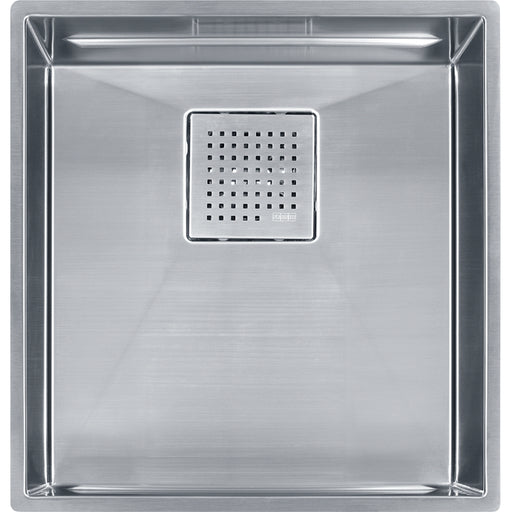Franke PKX11016-S Peak Undermount 16G Stainless Steel Single 21Cab with Strainer Basket