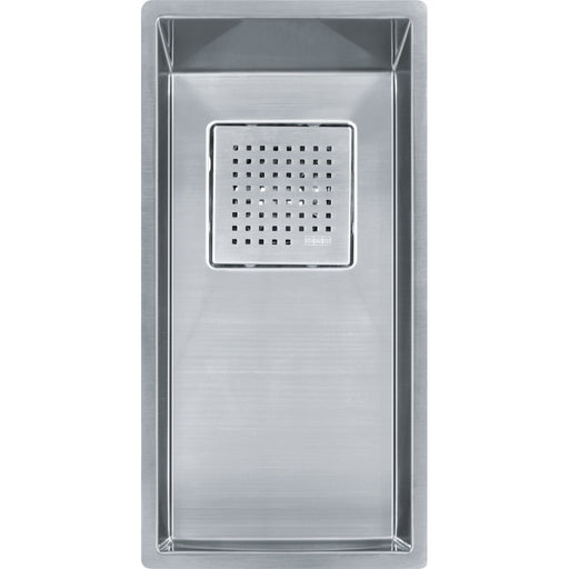 Franke PKX1108-S Peak Undermount 16G Stainless Steel Single 12Cab with Strainer Basket