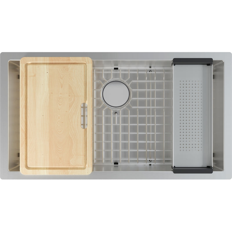 Franke PS2X110-33-WKC Pro 2 Undermount 16G Stainless Steel Single 39Cab - Workcenter