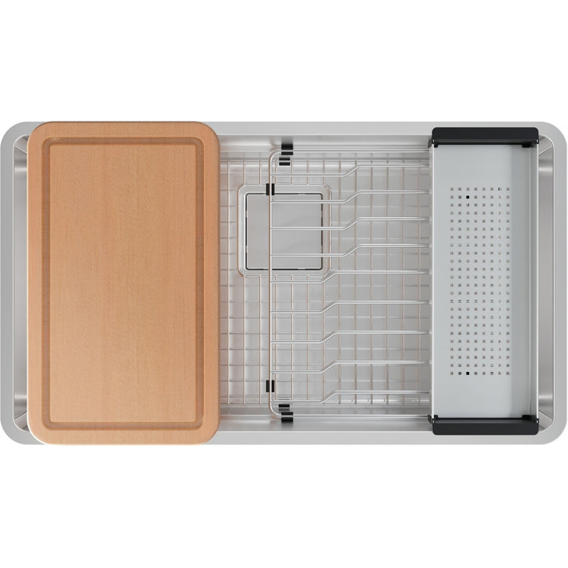 Franke PTX110-31-WKC Pescara Undermount 18Ga Stainless Steel Single 36Cab - Workcenter