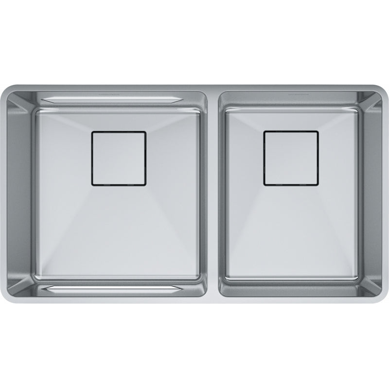 Franke PTX160-31-CA Pescara Undermount 18Ga Stainless Steel Double 36Cab
