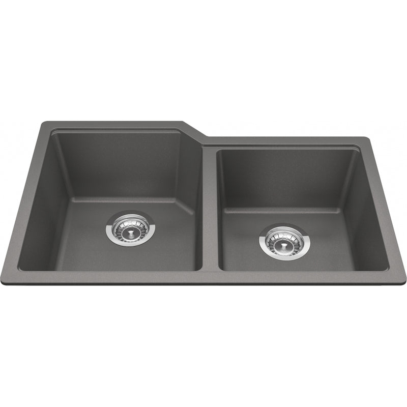 Kindred MGC2031U-9 Urban Undermount Granite Double Sink 36Cab