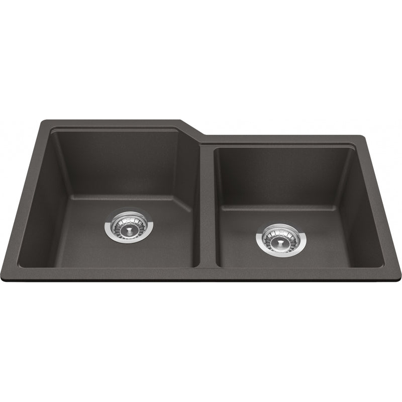 Kindred MGC2031U-9 Urban Undermount Granite Double Sink 36Cab