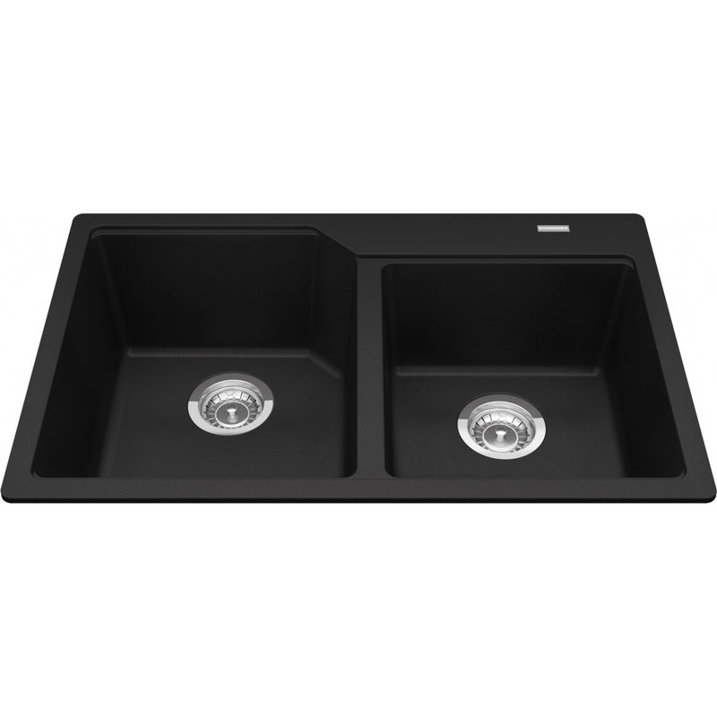 Kindred MGCM2031-9 Urban Undermount Granite Double Sink 33Cab