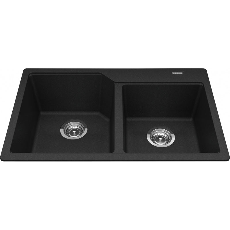 Kindred MGCM2031-9 Urban Undermount Granite Double Sink 33Cab