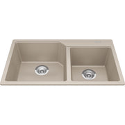 Kindred MGCM2034-9 Urban Undermount Granite Double Sink 36Cab