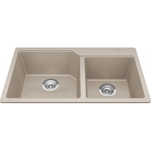 Kindred MGCM2034-9 Urban Undermount Granite Double Sink 36Cab