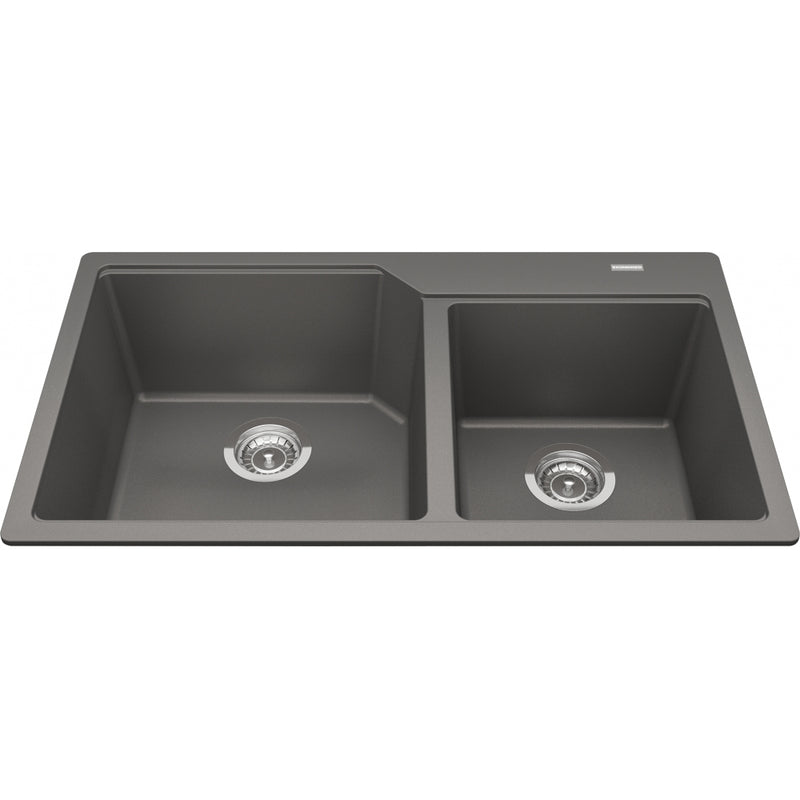 Kindred MGCM2034-9 Urban Undermount Granite Double Sink 36Cab