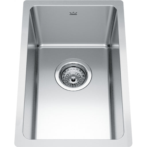 Kindred BSU1812-8 Brookmore Undermount 18G Stainless Steel Single Sink 18Cab