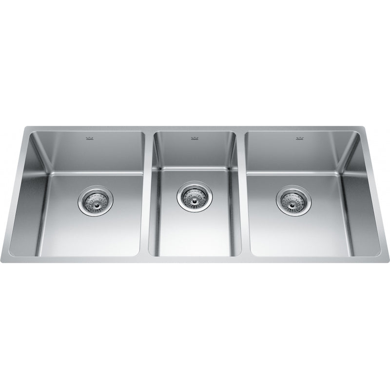 Kindred BTU1841-9 Brookmore Undermount 18G Stainless Steel Trp 45Cab