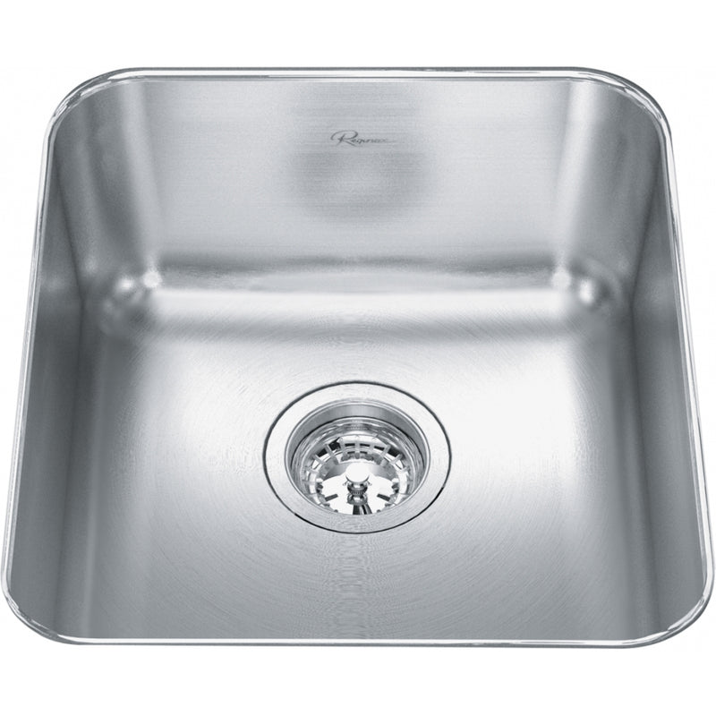 Kindred NS1820UA-9 Reginox Undermount 18G Stainless Steel Single Sink