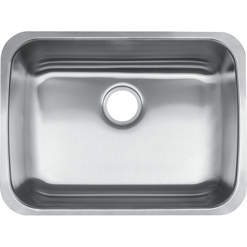 Kindred RSU1925-55 Reginox Undermount 18G Stainless Steel Single Sink - ADA Sink