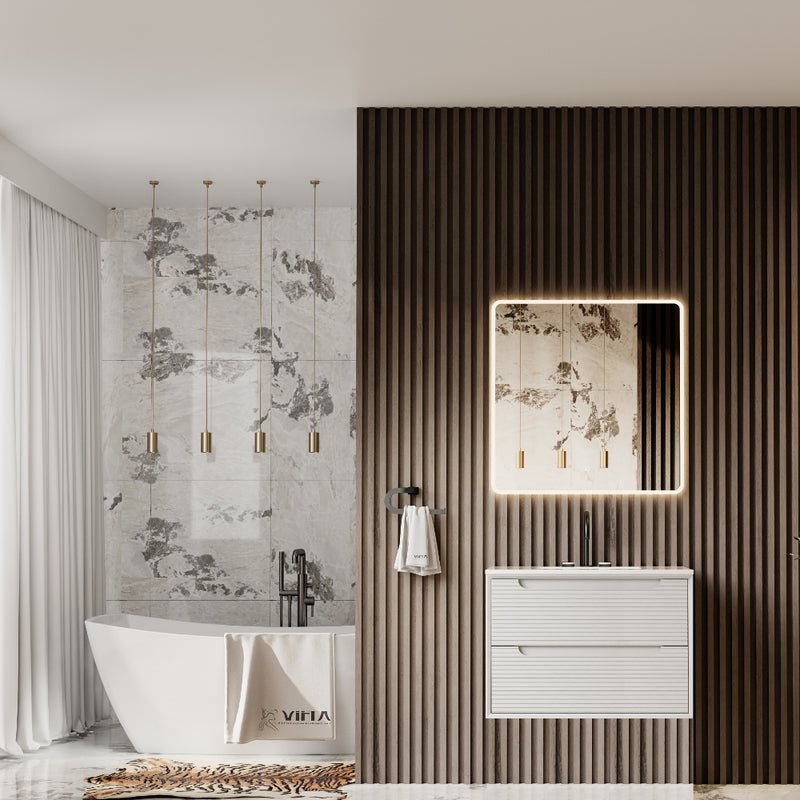 Virta 30 Inch SIA Wall Hung Single Sink Vanity - Single