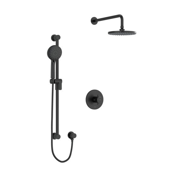 Riobel Edge 2-Way Shower System Trim with Hand Shower and Shower Head TKIT323EDTM