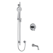 Riobel Momenti 2-Way System KIT 1244 with Spout Hand Shower Rail and J Shaped Handles