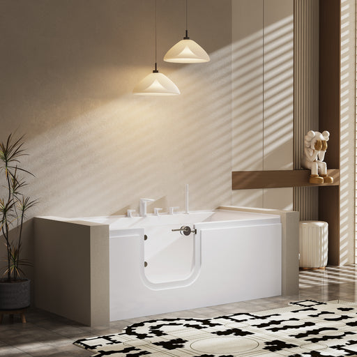 Virta Pacifica 60" Walk-in Corner Acrylic Tub