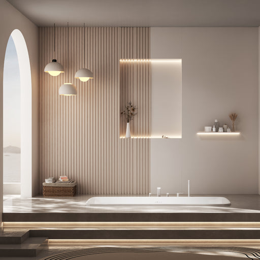 Virta Pearls Oceania 67" Built-in Acrylic Airjet Bathtub