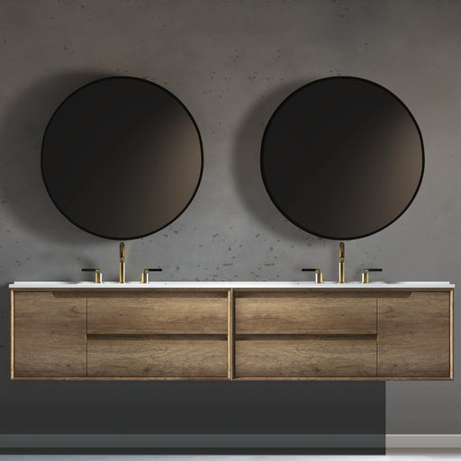 Virta Ashley 87 Inch Wall Hung Double Sink Vanity