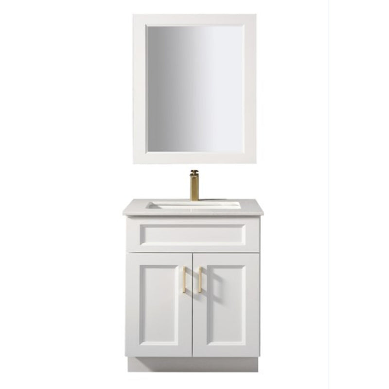 TC 30" Shaker Single Sink Vanity with Bevelled Panels