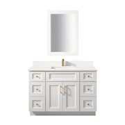 TC 54" Shaker Single Sink Vanity with Bevelled Panels