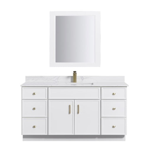 TC 60" Shaker Single Sink Vanity with Slim Panels