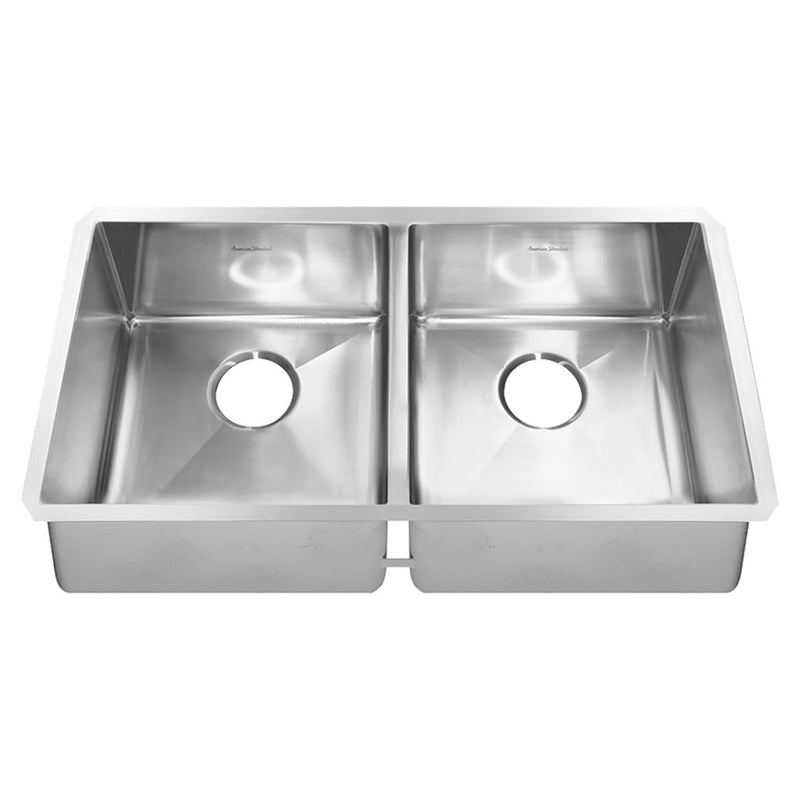 American Standard Pekoe 35 x 18-Inch Stainless Steel Undermount Double-Bowl Kitchen Sink