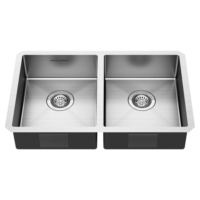 American Standard Pekoe 29 x 18-Inch Stainless Steel Undermount Double Bowl ADA Kitchen Sink