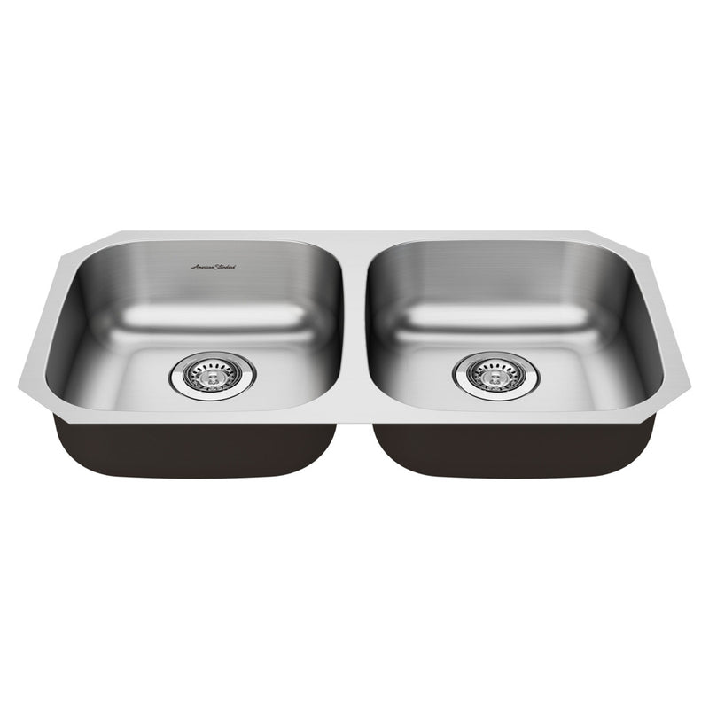 American Standard Portsmouth 32 x 18-Inch Stainless Steel Undermount Double-Bowl ADA Kitchen Sink