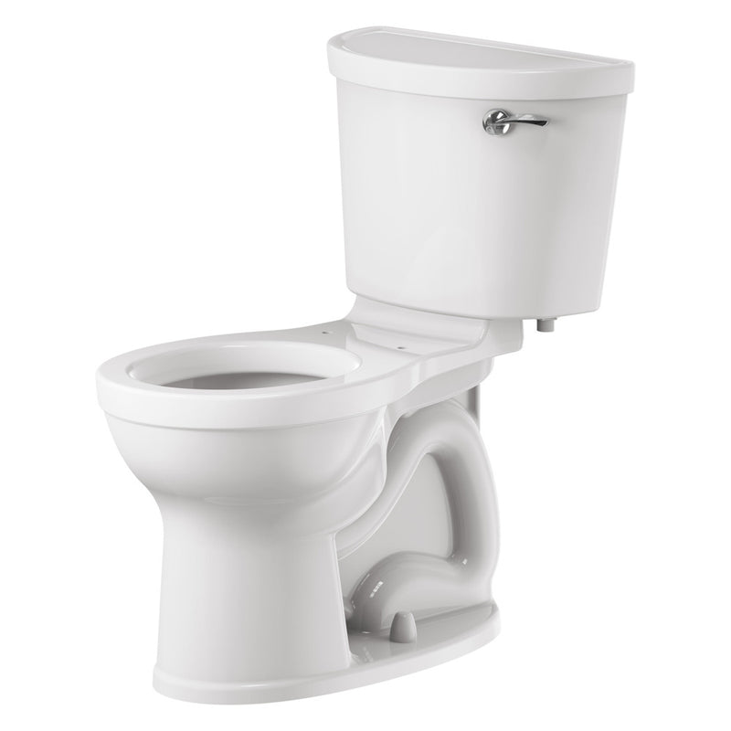 American Standard Champion PRO Two-Piece 1.28 gpf/4.8 Lpf Chair Height Round Front Right Hand Trip Lever Toilet less Seat