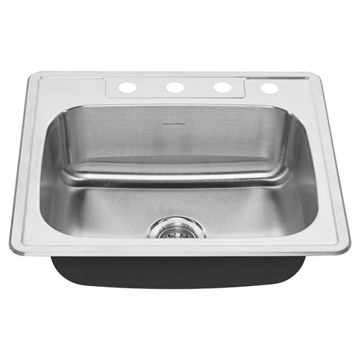 American Standard Colony 25 x 22-Inch Stainless Steel 4-Hole Top Mount Single-Bowl ADA Kitchen Sink