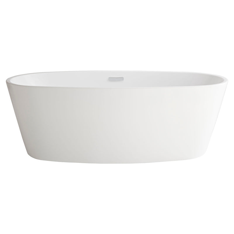 American Standard Coastal Serin 68 x 31-Inch Freestanding Bathtub Center Drain With Integrated Overflow