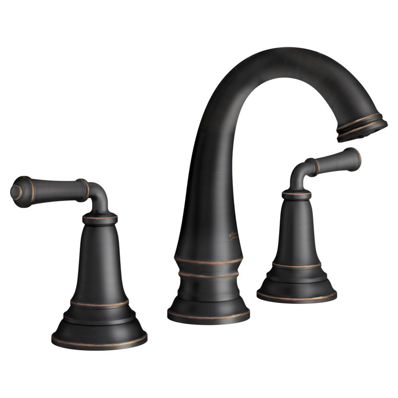 American Standard Delancey 8-Inch Widespread 2-Handle Bathroom Faucet 1.2 gpm/4.5 L/min With Lever Handles