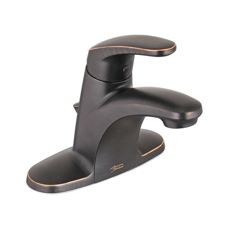 American Standard Colony PRO 4-Inch Centerset Single-Handle Bathroom Faucet 1.2 gpm/4.5 Lpm Less Drain With Lever Handle