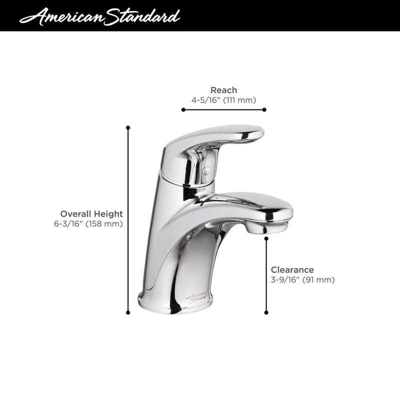 American Standard Colony PRO Single Hole Single-Handle Bathroom Faucet 1.2 gpm/4.5 L/min With Lever Handle