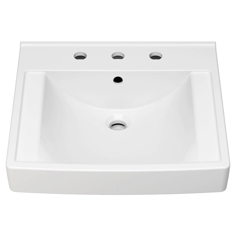 American Standard Decorum 21 x 20-1/4-Inch (533 x 514 mm) Wall-Hung EverClean Sink With 8-Inch Widespread