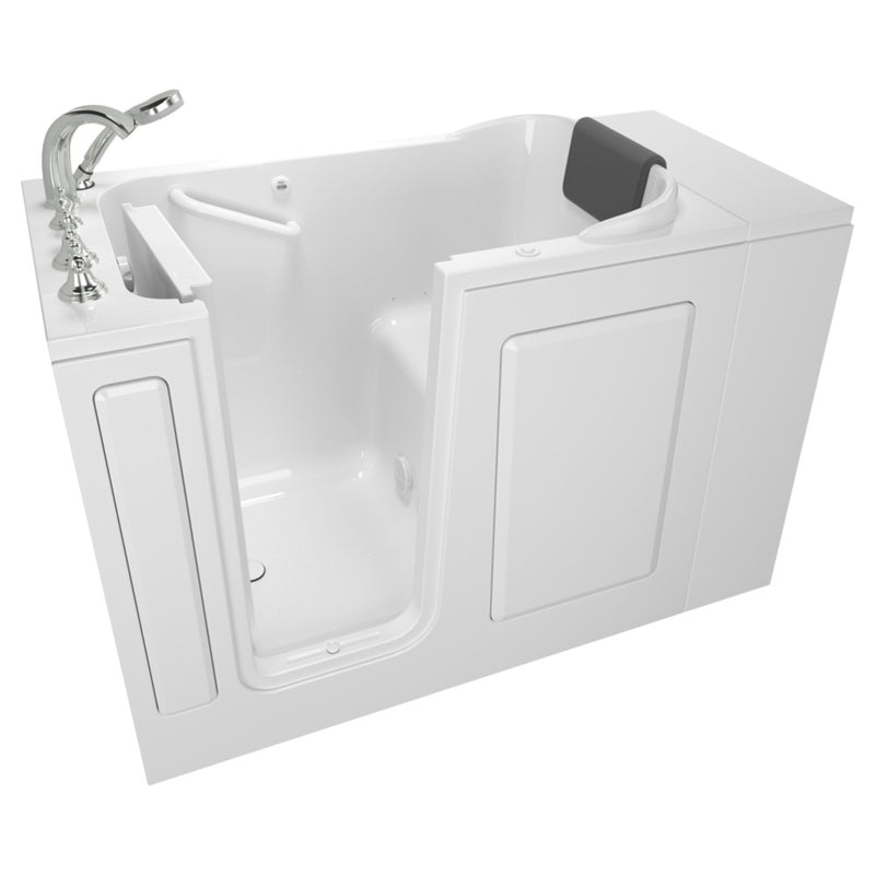 American Standard Gelcoat Premium Series 28 x 48-Inch Walk-in Tub With Air Spa System - Left-Hand Drain With Faucet