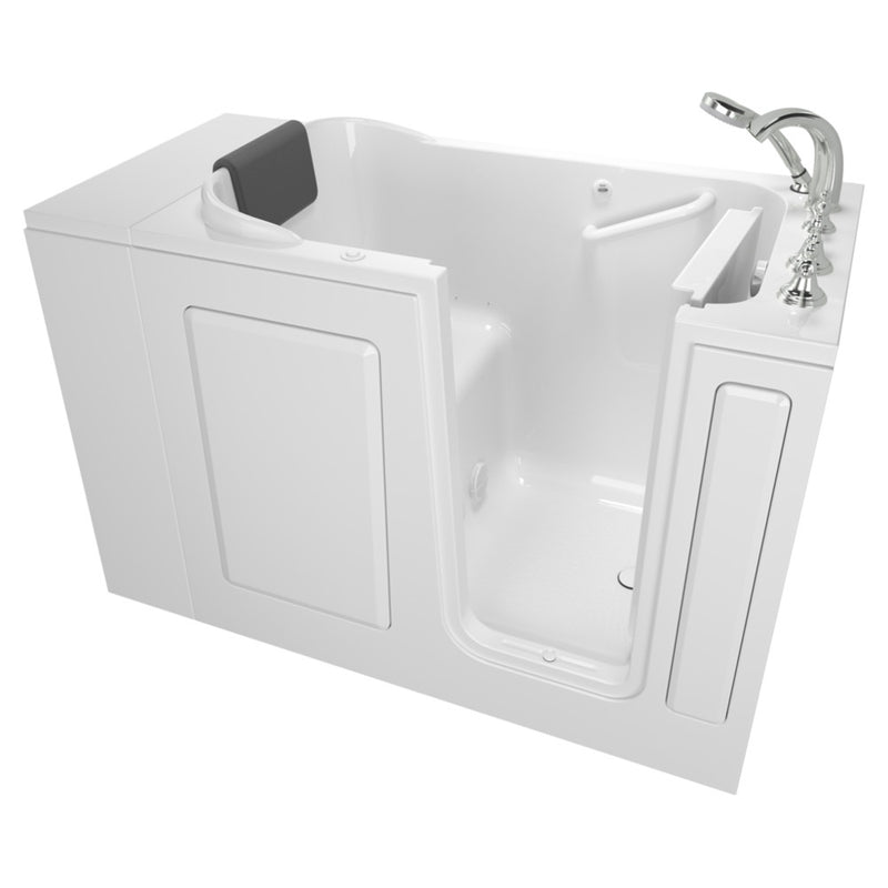 American Standard Gelcoat Premium Series 28 x 48-Inch Walk-in Tub With Air Spa System - Right-Hand Drain With Faucet