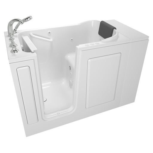 American Standard Gelcoat Premium Series 28 x 48-Inch Walk-in Tub With Combination Air Spa and Whirlpool Systems - Left-Hand Dra
