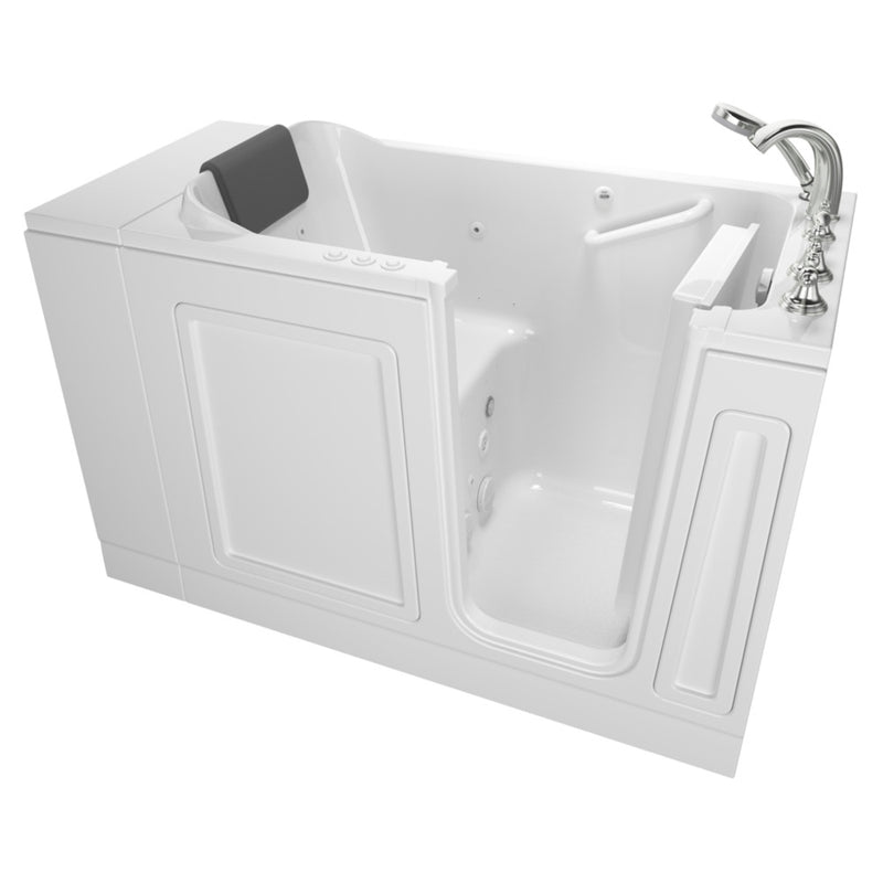 American Standard Acrylic Luxury Series 28 x 48-Inch Walk-in Tub With Combination Air Spa and Whirlpool Systems - Right-Hand Dra