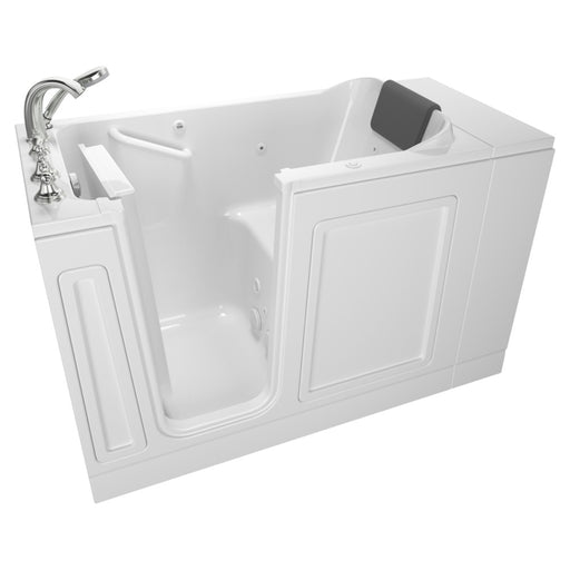 American Standard Acrylic Luxury Series 28 x 48-Inch Walk-in Tub With Whirlpool System - Left-Hand Drain With Faucet