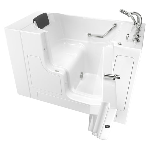 American Standard Gelcoat Premium Series 30 x 52-Inch Walk-in Tub With Soaking Bath - Right-Hand Drain With Faucet