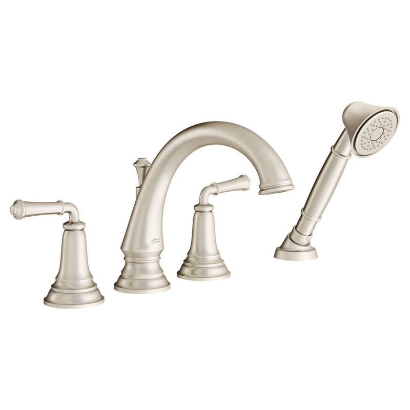 American Standard Delancey Bathtub Faucet With  Lever Handles and Personal Shower for Flash Rough-In Valve