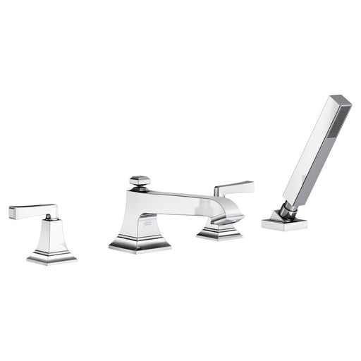 American Standard Town Square S Bathub Faucet With Lever Handles and Personal Shower for Flash Rough-in Valve