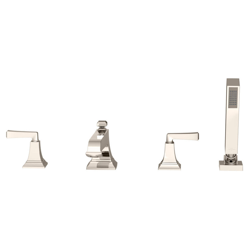 American Standard Town Square S Bathub Faucet With Lever Handles and Personal Shower for Flash Rough-in Valve