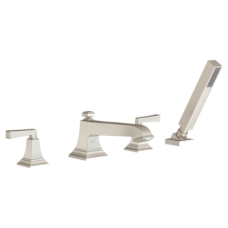American Standard Town Square S Bathub Faucet With Lever Handles and Personal Shower for Flash Rough-in Valve