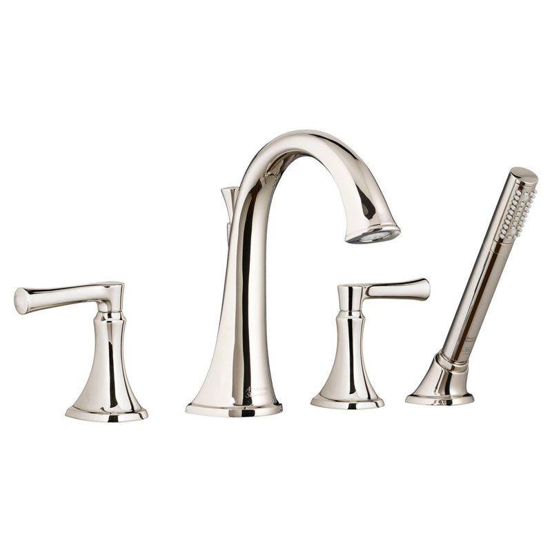 American Standard Estate Bathtub Faucet With Personal Shower for Flash Rough-In Valve With Lever Handles