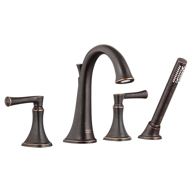 American Standard Estate Bathtub Faucet With Personal Shower for Flash Rough-In Valve With Lever Handles
