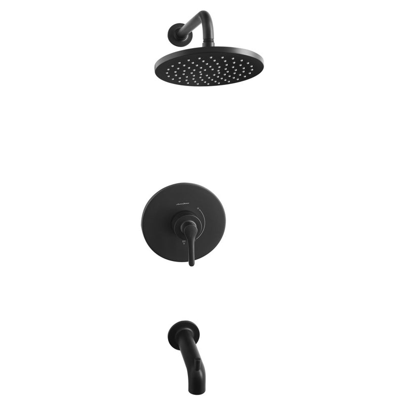 American Standard Studio S 1.8 gpm/6.8 L/min Tub and Shower Trim Kit With Rain Showerhead, Double Ceramic Pressure Balance Cartr