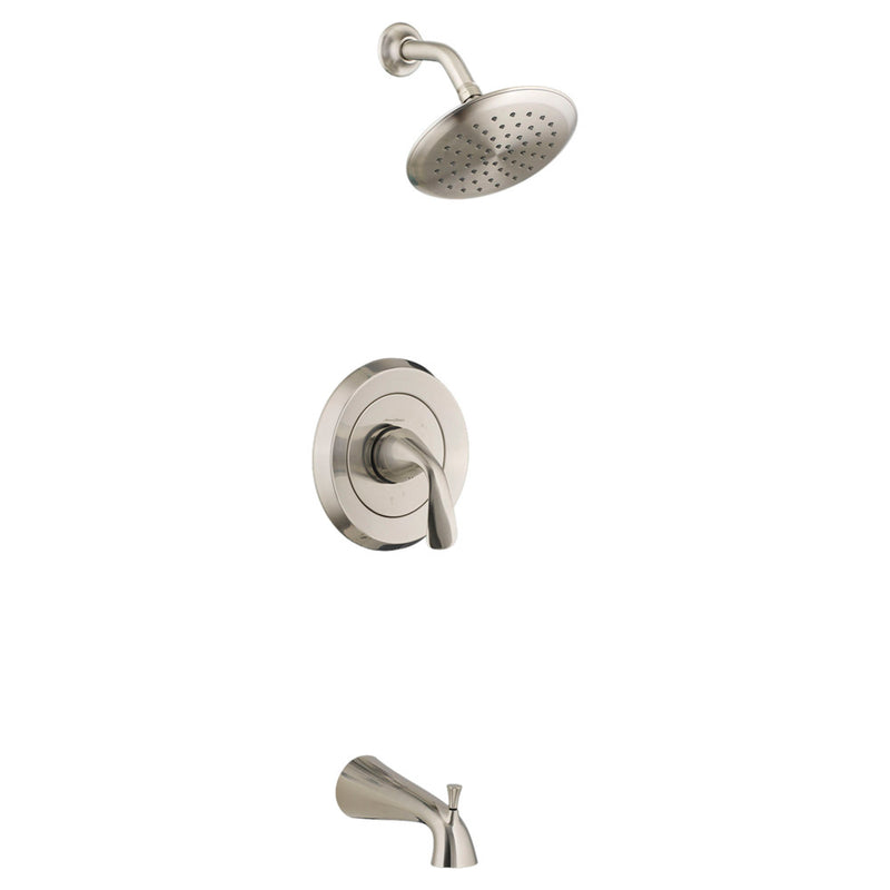 American Standard Fluent 1.8 gpm/6.8 L/min Tub and Shower Trim Kit With Water-Saving Showerhead, Double Ceramic Pressure Balance